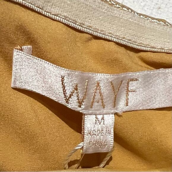 Wayf Strapless Gold Dress Medium NWT - Picture 6 of 13